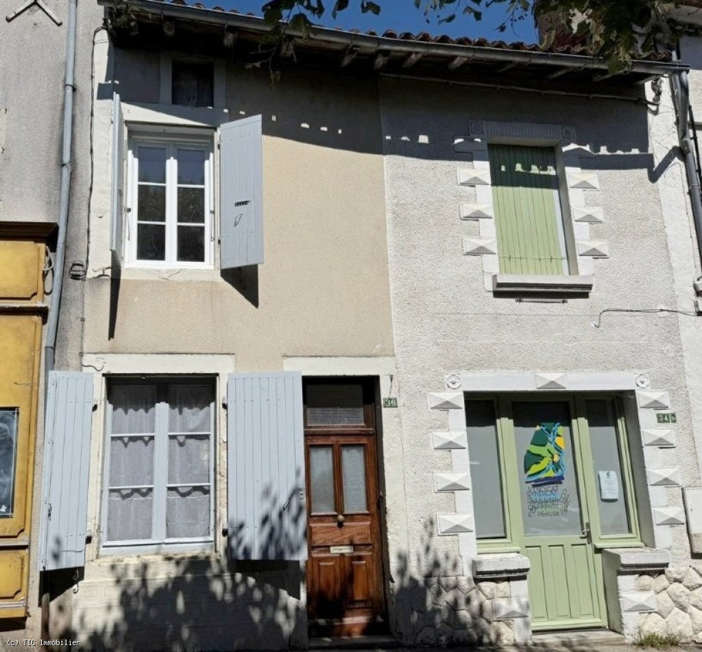 Charming Stone House with Courtyard and Barn in Picturesque Verteuil-sur-Charente