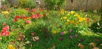 Beautiful Farmhouse with Outbuildings and Flower-filled Courtyard