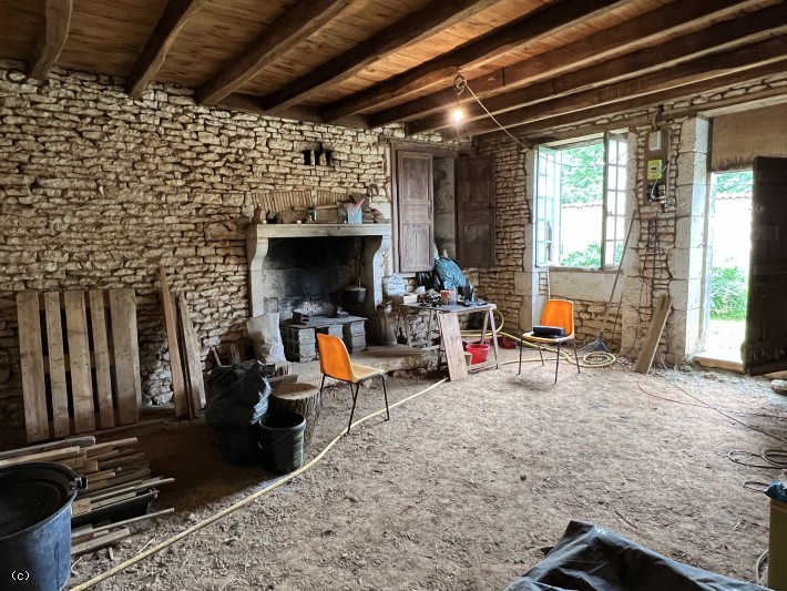 House To Renovate With Attached Outbuildings And Garden