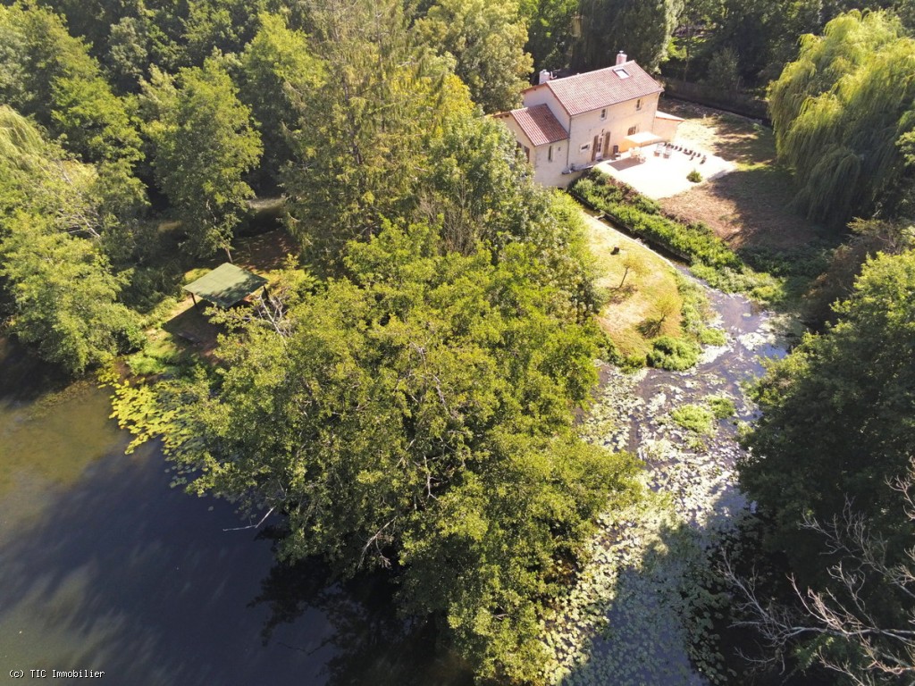 Renovated Flour Mill, Ideally Located in a Peaceful Setting On The River Charente